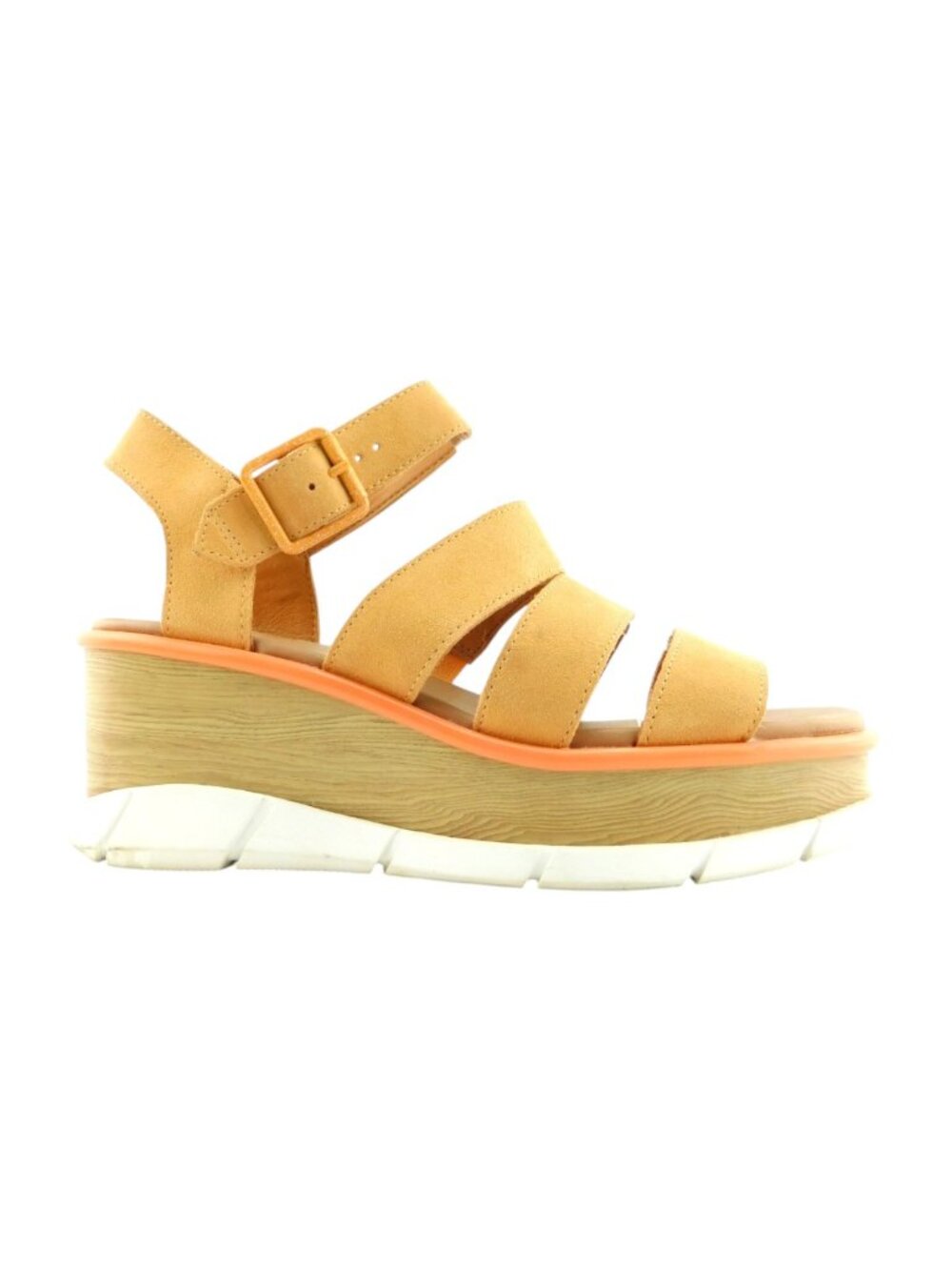 SOREL Beige Suede Leather Strappy Wedge Platform Sling Sandals 10
